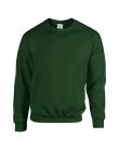 Kereknyakú körkötött pulóver, Gildan GI18000, Forest Green-2XL