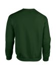 Kereknyakú körkötött pulóver, Gildan GI18000, Forest Green-2XL