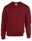 Kereknyakú körkötött pulóver, Gildan GI18000, Garnet-3XL