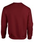 Kereknyakú körkötött pulóver, Gildan GI18000, Garnet-3XL