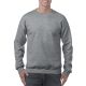 Kereknyakú körkötött pulóver, Gildan GI18000, Graphite Heather-2XL