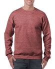 Kereknyakú körkötött pulóver, Gildan GI18000, Heather Sport Dark Maroon-XL