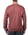 Kereknyakú körkötött pulóver, Gildan GI18000, Heather Sport Dark Maroon-XL