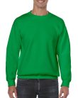 Kereknyakú körkötött pulóver, Gildan GI18000, Irish Green-3XL