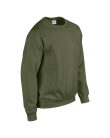 Kereknyakú körkötött pulóver, Gildan GI18000, Military Green-2XL