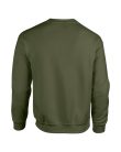 Kereknyakú körkötött pulóver, Gildan GI18000, Military Green-2XL