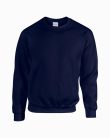 Kereknyakú körkötött pulóver, Gildan GI18000, Navy-2XL