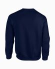 Kereknyakú körkötött pulóver, Gildan GI18000, Navy-2XL