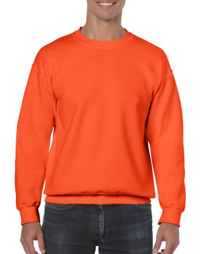 Kereknyakú körkötött pulóver, Gildan GI18000, Orange-2XL