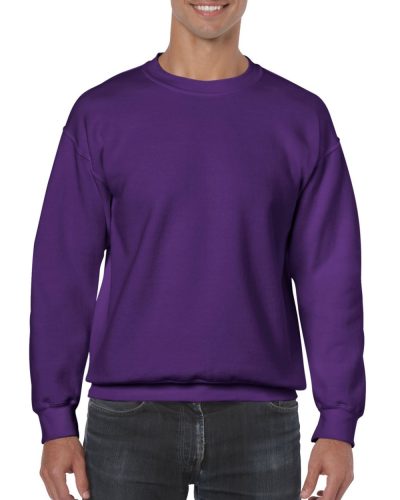 Kereknyakú körkötött pulóver, Gildan GI18000, Purple-2XL