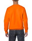 Kereknyakú körkötött pulóver, Gildan GI18000, S.Orange-3XL