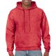 Kenguru zsebes kapucnis pulóver, Gildan GI18500, Heather Sport Scarlet Red-XL