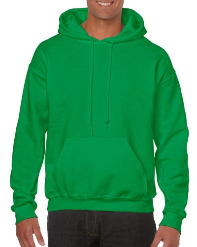 Kenguru zsebes kapucnis pulóver, Gildan GI18500, Irish Green-4XL