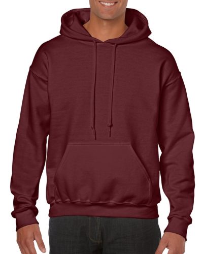 Kenguru zsebes kapucnis pulóver, Gildan GI18500, Maroon-3XL