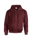 Kenguru zsebes kapucnis pulóver, Gildan GI18500, Maroon-3XL