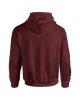 Kenguru zsebes kapucnis pulóver, Gildan GI18500, Maroon-XL