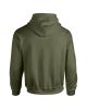 Kenguru zsebes kapucnis pulóver, Gildan GI18500, Military Green-4XL