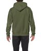 Kenguru zsebes kapucnis pulóver, Gildan GI18500, Military Green-XL