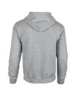 Cipzáras kenguru zsebes kapucnis pulóver, Gildan GI18600, Sport Grey-2XL