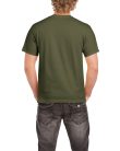 Előmosott kerek nyakkivágásu ultra póló, Gildan GI2000, Military Green-2XL