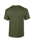 Előmosott kerek nyakkivágásu ultra póló, Gildan GI2000, Military Green-2XL