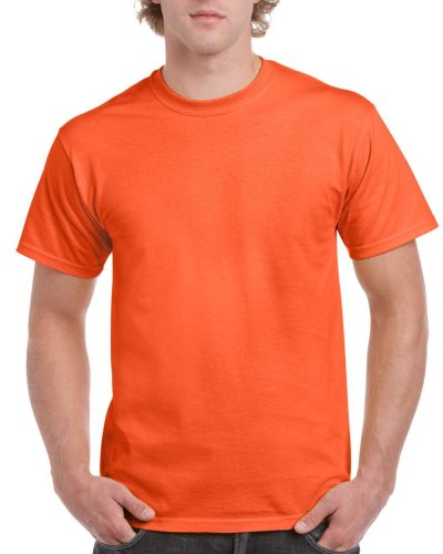 Előmosott kerek nyakkivágásu ultra póló, Gildan GI2000, Orange-2XL