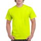 Előmosott kerek nyakkivágásu ultra póló, Gildan GI2000, Safety Green-2XL