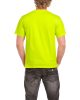 Előmosott kerek nyakkivágásu ultra póló, Gildan GI2000, Safety Green-2XL