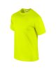 Előmosott kerek nyakkivágásu ultra póló, Gildan GI2000, Safety Green-2XL