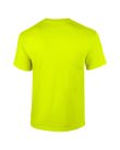 Előmosott kerek nyakkivágásu ultra póló, Gildan GI2000, Safety Green-3XL