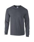 Hosszú ujjú klasszikus szabású póló, Gildan GI2400, Dark Heather-2XL