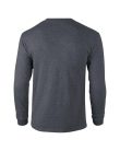 Hosszú ujjú klasszikus szabású póló, Gildan GI2400, Dark Heather-2XL