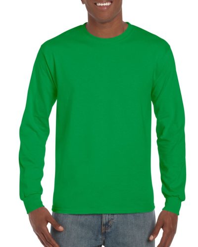 Hosszú ujjú klasszikus szabású póló, Gildan GI2400, Irish Green-3XL