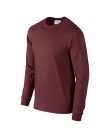 Hosszú ujjú klasszikus szabású póló, Gildan GI2400, Maroon-2XL