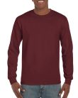 Hosszú ujjú klasszikus szabású póló, Gildan GI2400, Maroon-3XL