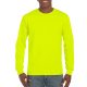 Hosszú ujjú klasszikus szabású póló, Gildan GI2400, Safety Green-2XL