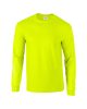 Hosszú ujjú klasszikus szabású póló, Gildan GI2400, Safety Green-2XL