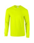 Hosszú ujjú klasszikus szabású póló, Gildan GI2400, Safety Green-3XL