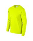 Hosszú ujjú klasszikus szabású póló, Gildan GI2400, Safety Green-3XL