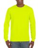 Hosszú ujjú klasszikus szabású póló, Gildan GI2400, Safety Green-4XL