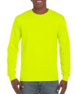 Hosszú ujjú klasszikus szabású póló, Gildan GI2400, Safety Green-5XL