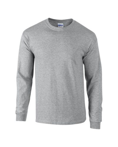 Hosszú ujjú klasszikus szabású póló, Gildan GI2400, Sport Grey-2XL