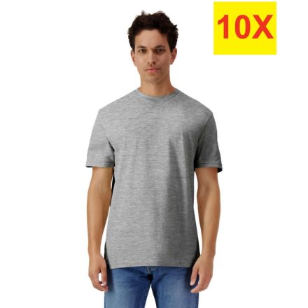 10 db-os pólócsomagban Gildan pamut póló GI3000, Sport Grey-3XL