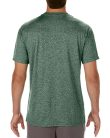 Rövid ujjú Actíve Fit férfi sport póló, Gildan GI46000, Heather Sport Dark Green-S