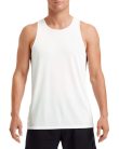 Sport hátú Actíve Fit férfi trikó, Gildan GI46200, White-3XL