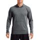 Hosszú ujjú kapucnis Aktív Fit férfi póló, Gildan GI46500, Heather Sport Black-2XL