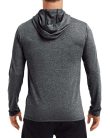 Hosszú ujjú kapucnis Aktív Fit férfi póló, Gildan GI46500, Heather Sport Black-2XL