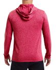 Hosszú ujjú kapucnis Aktív Fit férfi póló, Gildan GI46500, Heather Sport Scarlet Red-2XL