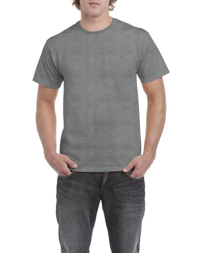 Rövid ujjú klasszikus szabású póló, Gildan GI5000, Graphite Heather-2XL