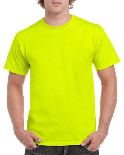 Rövid ujjú klasszikus szabású póló, Gildan GI5000, Safety Green-3XL